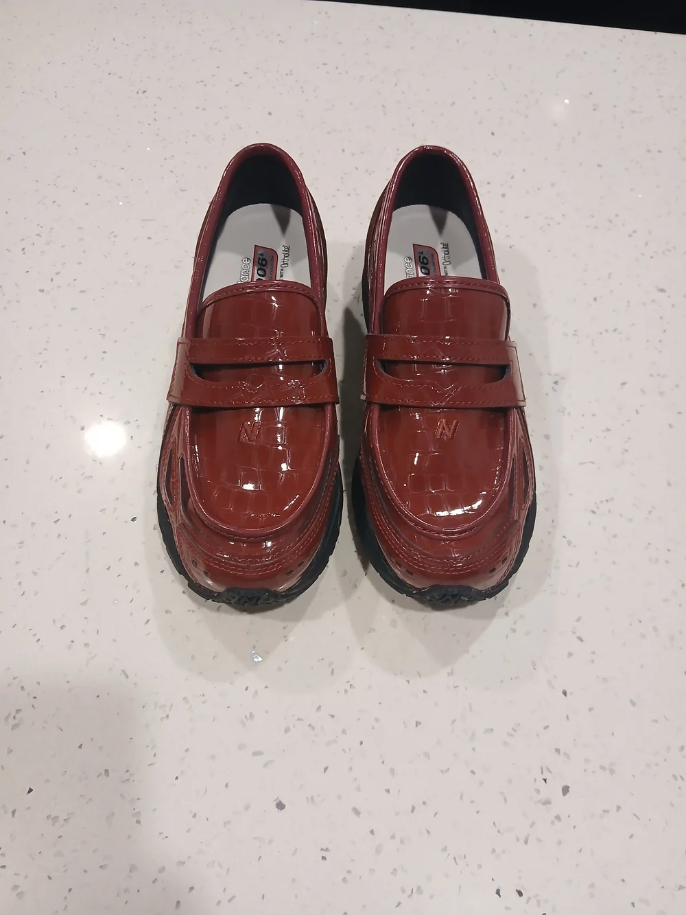 New Balance shiny patent